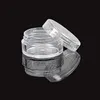 Bocaux ronds transparents 5G/5ML avec couvercles blancs pour petits bijoux, peintures de maintien/mélange, accessoires d'art et autres