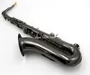 Novo tenor saxofone BB TUNE CORPO COMPLETO E KEYS BLACK NICKEL MUSICAL Instrumento com Caso 1313712