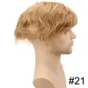 El más nuevo 2020 Pelucas de peluquín para hombres de encaje suizo Pelucas de cabello humano con rayita natural Reemplazos suaves completos Sistemas de nudos blanqueados 9371736026631