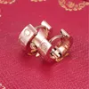 Liebe Ohrringe Frauen Ohrmanschette Ohrring Kristall Rose Gold Stud Edelstahl Modeschmuck ohne Box