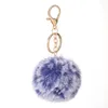 37 Colors 8cm Imitate Rabbit Fur Ball Keychain Pom Pom Car Keychain Handbag Keychain Fluffy Faux Rabbit Fur Key Ring