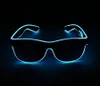 LED Party Glasses Fashion EL Wire Glasses Birthday Halloween Party Bar Decorative Supplier Luminous Glasses Eyewear Birthday Halloween