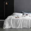 100% SILK 25 MOMME BEDDING STÄLLNING 4PCS Silk Healthy Skin Beauty Duvet Cover Set Flat Sheet Pillowcase Bed Set för Vuxen