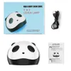 36W UV LED-lampans nageltork Panda Dual Hands Nail-lampa för härdning av UV-gelpolska med sensor Timer LCD-skärm RRA3621