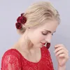 6 pièces mode mariage épingle à cheveux fausse fleur Rose en forme de U mariée épingle à cheveux bâton cheveux fourchette bâton chapeaux pince pour femmes Girls249W