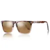 Carfia masculino óculos de sol lentes polarizadas vintage óculos de sol 100 proteção uv 5357 quadrado 50mm 4 cores com case3652554