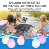 Yaz Açık Parti Su Balonu Çocuk Eğlence Oyuncak Için Çok Renkli Hem Erkek Ve Kız 1 Takım = 3Beam = 111 adet