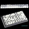 Whole28 pcs Domino Set Games Grappig Tafelspel Mini Draagbaar Opvouwbaar Reisspeelgoed Voor Kinderen Entertainment Educatief Speelgoed7364767