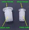 Od 18 mm samiec do 14 mm samca adapter reduktor szklanego szklanego szklane borokrzemianowe rozszerzenie rozkładane 10 mm kobietę samca adapter szklany C6506794