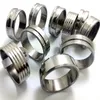 100 stks Zilver Draaibank Mix Rvs band Ringen 8 MM Mannen en Vrouwen Mode Vinger Ringen Hele roestvrij stalen Sieraden Lots2187181