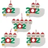 Weihnachtsschmuck, personalisierte Survivor-Familie, 2, 3, 4, 5, 6, 7, PVC-Dekorationen, maskierter handgewaschener Weihnachtsbaum-Hängeanhänger EEA2134