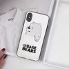 Mode iphone hoesje iPhone 11 / 11PRO / 11P MAX / XSMAX 7P / 8P 7/8 XR X / XS Designers Casual Bear Gedrukt Lederen Case 3 Stijl beschikbaar