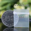 100pcs Mini Clear Zip Bag Poly Plastic Recyclable Baggies 0.9'x 1' 4mil