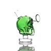 Hoodahs Mini Skull Glass Bongs Travel Water Bong Bubbler Junto Fumar Bubble Tube