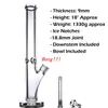 12'' 15'' 18" Super Heavy water bong 9mm thickness glass hookah 18mm joint straight tube bongs