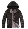 소년 소녀 재킷 아기 어린이 039S 외부웨어 아이 겨울 따뜻한 후드 레드 코트 양질