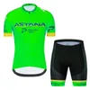 2021 Racing Pro Team Bike Clothing Astana Cycling Jersey Set White Ciclismo Jersey Set Set Set Ecling Clothing MTB Wear2061403