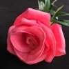 one Real Touch Rose Flower Simulated Fake Latex Roses 43cm Long 12 Colors for Wedding Party Artificial Decorative Flowers