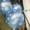 12 pouces 3.2g flocon de neige latex ballon dessin animé impression ballon fête de noël décoration ballon GD560