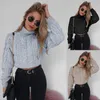 2020FW Girls Style Style Swears Womens Short Manica lunga Maglioni Girls Neck Sexy Croundped Twist Maglione Nuovo abbigliamento stile alla moda