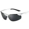2020 Nya Mens Polariserade Rimless Aluminium Solglasögon Kör Polariserad Glasögon Glasögon Stil UV400 Solglasögon för drivrutiner 8625