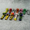 11styles cartoon pipes easy taking oil burner pip Silicone pipe with bright glass bowl can be oem