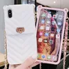 Fashion Wallet Case For iPhone 12 11 Pro MAX Case Crossbody FOR 12 7 8 6 Plus XS MAX XR Handbag Purse Long Chain Silicone Card Pocket Cover