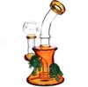 tortoise glass beaker bong Hookahs gravity smoke pipe bowl pieces thick glass water bongs tobacco smoking accessories hammer