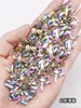 100 stks Nail Art Decoratie Charm Gem Beads Rhinestone Gemengde Glanzende Glitter 3D DIY-accessoires