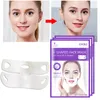 EFERO Doppel-V-förmige 4D-Gesichtsmaske, feuchtigkeitsspendend, Lifting-Kinn-Hals-Gesicht, V-förmige Lifting-Maske, Maske zur schlanken, straffen Hautpflege, 10 Stück