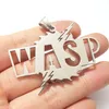 Large WASP Polished Stainless Steel CHARMS pendant fashion hip-hop punk boys jewelry necklace ball chain 30inch ICP Twiztid
