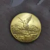 Mexikanische Freiheitsstatue vergoldete Münzsammlung Geschenk Souvenir Kunst Metall Gedenkmünzen92328345268303
