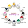 Luxus- 3D-Nagelkunst-Malerei-Gel-Nagellack, DIY-Nagelkunst-Farbgel-Zeichnung, Malerei, Acrylfarbe, UV-Spitze, 12 Farben