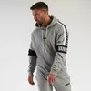 Mäns Tracksuits Mens TrackSuit Streetwear Casual Suit Hoodie Plus Byxor Jogger Utomhus Mode Kläder Sportkläder