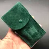 Custodia protettiva da viaggio per piccola borsa liscia in flanella verde intera, orologio Rolex, regalo facile da trasportare 12 8mm260p