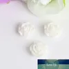 100/parti blandade f￤rger 10 mm plast rose blomma diy p￤rlor platt harts cabochon med paillette hantverk