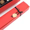 Scatola di carta di cioccolato di moda Nero Rosso Regali di cioccolato per feste Scatole per imballaggio per San Valentino Forniture di compleanno di Natale L2115189