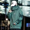 Hip Hop Kalın Pamuk Streetwear Kapüşonlular Koyu Moda Letter İşlemeli Kazak Harajuku Stil Gündelik Kapşonlu sweatshirt