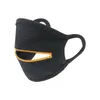 Zipper Design Twarzy Maska Czarny Kobiety Mężczyzna Kolarstwo Ochronne Usta Okładka Maszyny Maszyny Bawełniane Oddychające Maska Sportowa