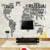 Milofi personnalisé 3D grand papier peint mural carte numérique pierre mur TV fond mur peinture décorative