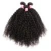 Оптовая перуанский человеческих волос Kinky Curly 5 Bundle 500га Необработанных девственниц Remy выдвижения волос Плетение кутикула выравнивание волосы Cut от одного донора