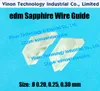 ￘0.20 / ￘0.25mm Saphir Wire Guide A103 4EC80A421 / 4EC80A422 pour les machines Makino EE3,EE6,EE8,EQF5,U32,U53. Makino 4EC.80A.421, 4EC.80A.422