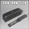 52V 17.5Ah Li Ion Batteri 14s Sanyo Cell 51.8V 1000W 1200W Electric Fat Bike Hailong USA EU Ingen skatt