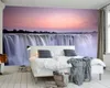 Klasik 3d duvar kağıdı atmosferik 3D basit şelale manzara boyama romantik manzara dekoratif 3d duvar kağıdı