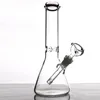 Beher dip bongs nargile balmumu yağı dab teçhizatlar basit tasarım borusu kafa su boruları 10.5 "cam mini bong için