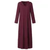 ZANZEA Women Sundress Plus Size Hooded Maxi Dress Vintage Cotton Linen Dress Female Casual Vestidos Long Sleeve Robe 5XL 200928