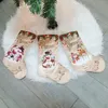 Creative Christmas Stockings Santa Claus Snowman Elck Christmas Tree Ornaments Home Party Decoration Children Candy Bags Gifts BH4034 TYJ