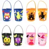 Halloween DIY Candy Bag Kindergarten DIY Handmade Candy Basket Children Halloween Candy Storage Bag Pumpkin Witch Castle Design