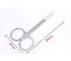 Maquiagem sobrancelha Scissor com a Sharp cabeça de aço inoxidável Mulheres Brow Maquiagem Ferramenta Curvo Manicure cutícula ass Cutting