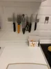 Striscia magnetica professionale per coltelli Portacoltelli magnetico in acciaio inossidabile Portacoltelli da cucina Attrezzo da bar 30 40 50 cm3047523